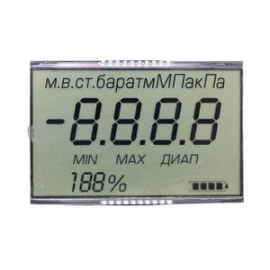 Pantalla LCD de segmento positivo TN