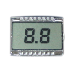 Visor LCD de segmento de dois d&iacute;gitos